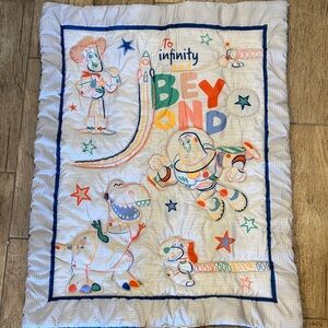 Disney Baby Toy Story Crib Bedding Set with Blue and Orange Accents